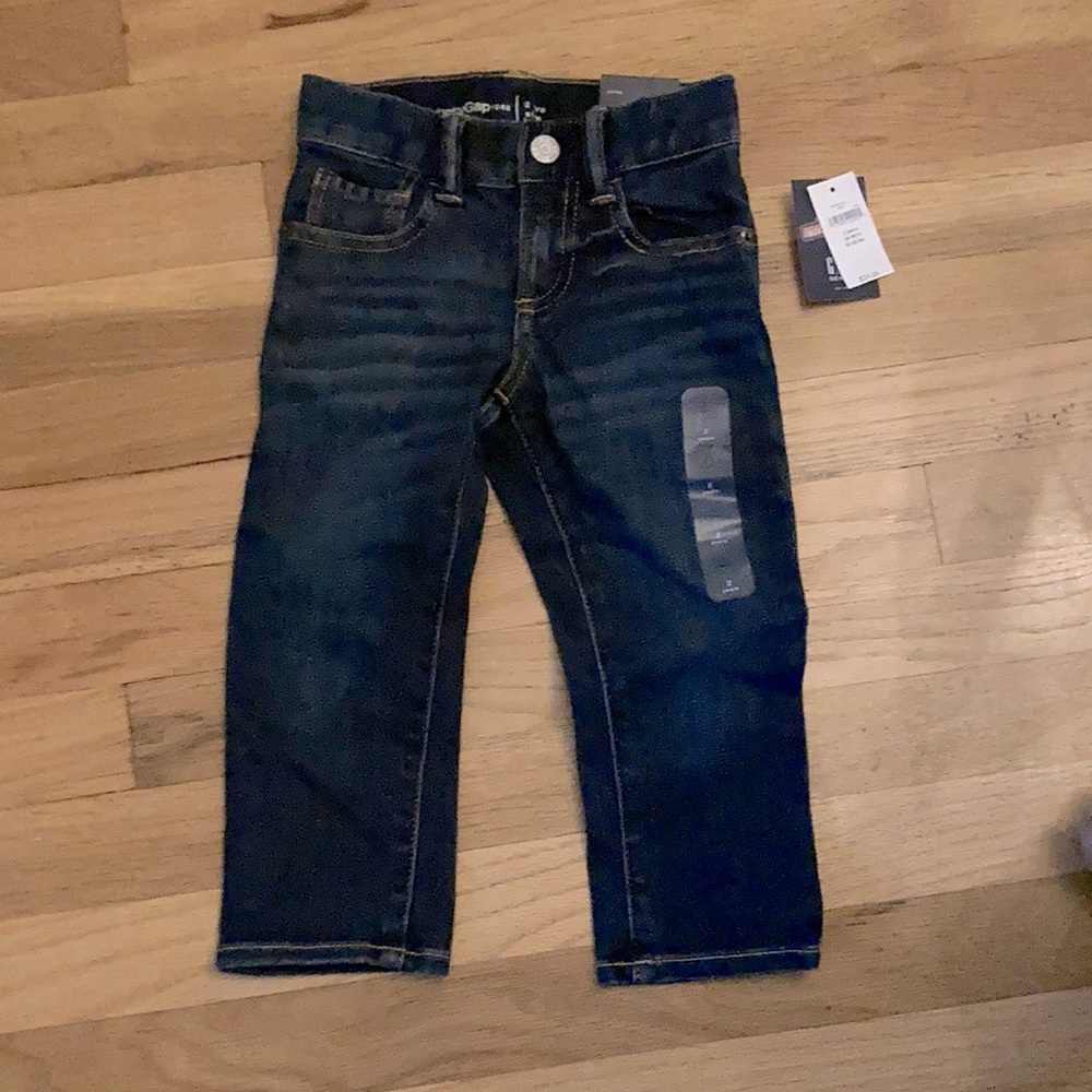 SOLD ELSEWHERE NWT 2T Gap Toddler slim whiskered dark denim jeans